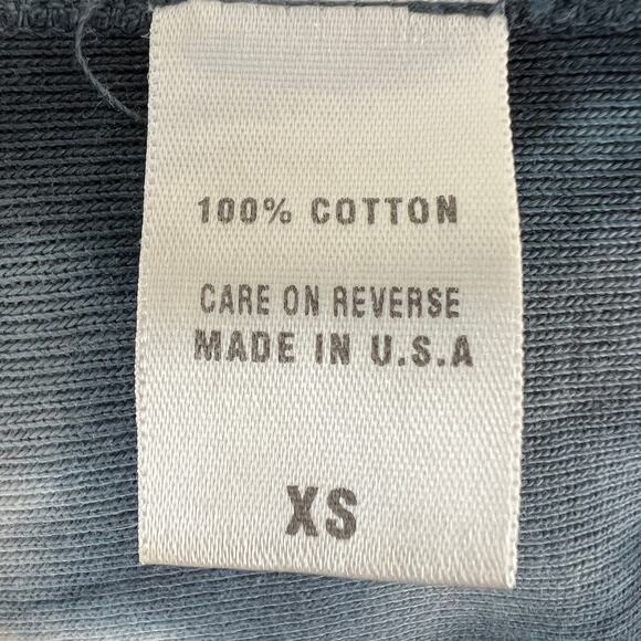 Barbara Lesser Fibers Gray White Sweatshirt Cotton Tie-Dye Snap Button Front XS - Picture 7 of 7